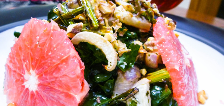 APA Massaged Kale Salad : Three Floyds Alpha King